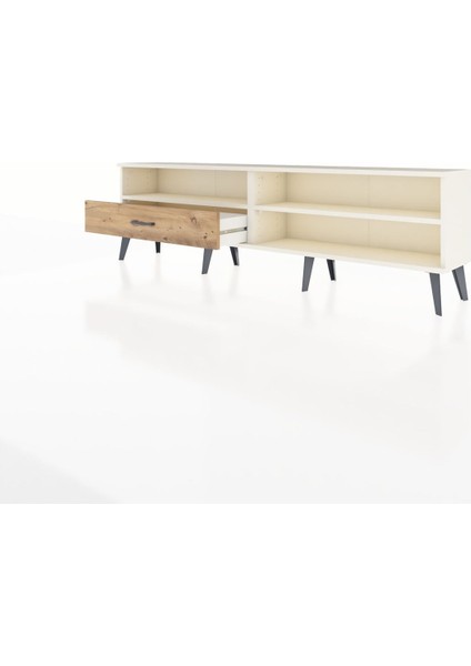 Arges Tv Ünitesi 2 Raflı Tek Çekmeceli 176X30X51 Aytaşı-Aytaşı/çam modelleri