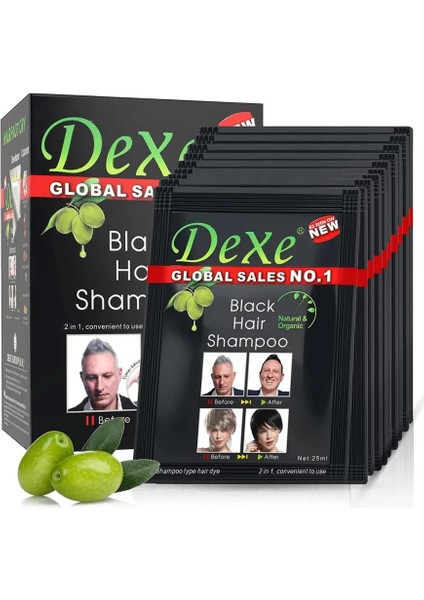Dexe Saç Siyahlaştırıcı Şampuan Paket Içi 10 Adet