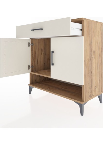 Hyperion Şifonyer Tek Raflı Tek Çekmeceli 2 Kapaklı 88X44X96 Çam-Aytaşı fırsatları