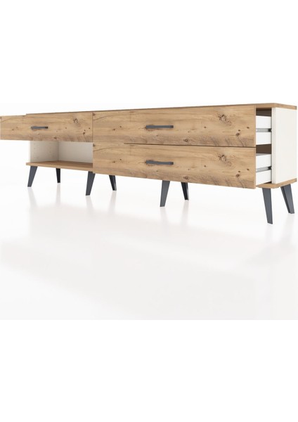Arges Tv Ünitesi 3 Çekmeceli 176X30X51 Aytaşı-Çam/çam fırsatları