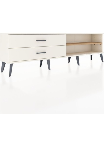 Arges Tv Ünitesi Tek Raflı 2 Çekmeceli 176X30X51 Aytaşı-Çam/aytaşı fiyatları