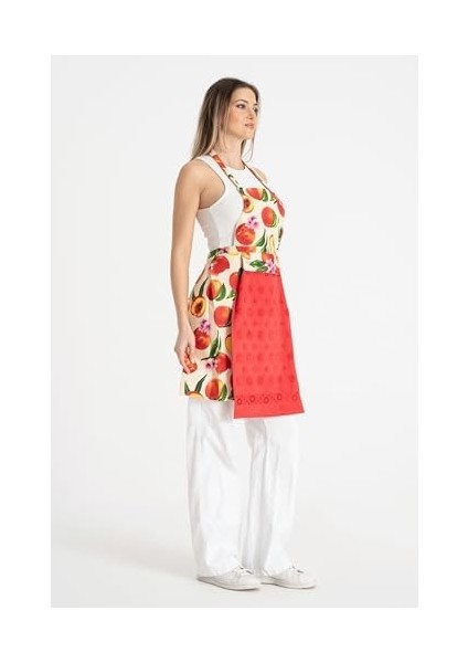 Havlulu Mutfak Önlüğü Fırın Eldiveni ve Tutacak Kırmızı modelleri