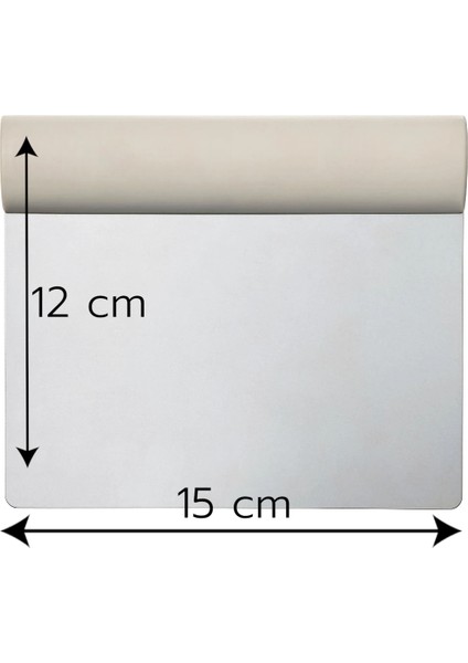 304 Paslanmaz Çelik Hamur Kesme Spatulası 15X12 cm – Esneme Yapmaz Dayanıklı Hamur Bölücü Metal Spatula indirimleri