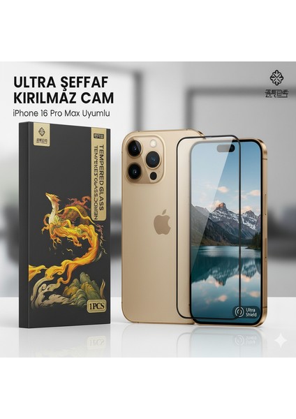iPhone 16 Pro Max Ekran Koruyucu Kısa Temperli Sert Cam 9h Kırılmaz Cam Koruma fırsatları