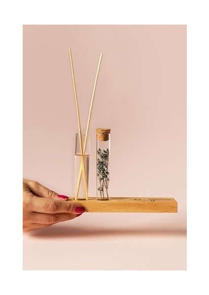 Doğum Günü Hediyesi Çiçekli Dekoratif Set - Bambu Oda Kokusu Şişesi fiyatları
