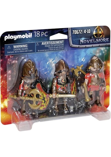 70672 Novelmore 3'lü Set Burnham Raiders, Çok Renkli