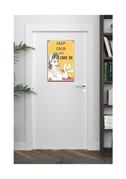 Kuşe Kağıt Duvar Posteri Keep Calm And On Retro DRTR0029 fiyatları