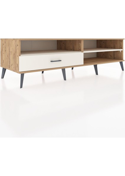 Kronos Tv Ünitesi 2 Raflı Tek Çekmeceli 176X59X51 Çam-Aytaşı/aytaşı fiyatları