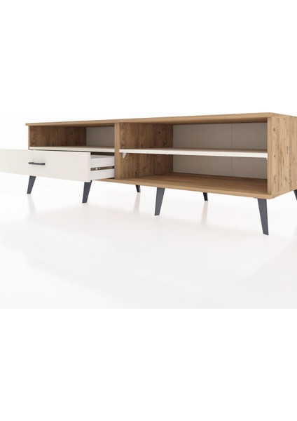 Kronos Tv Ünitesi 2 Raflı Tek Çekmeceli 176X59X51 Çam-Aytaşı/aytaşı fırsatları