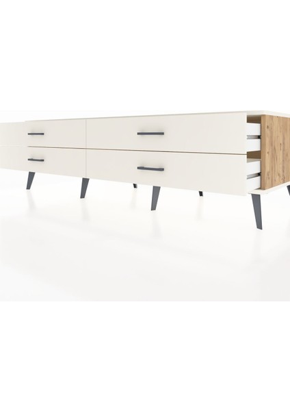 Kronos Tv Ünitesi 4 Çekmeceli 176X59X51 Çam-Aytaşı/aytaşı fırsatları