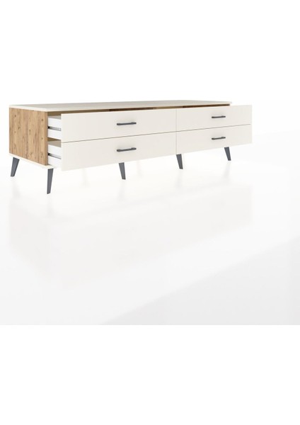 Kronos Tv Ünitesi 4 Çekmeceli 176X59X51 Çam-Aytaşı/aytaşı indirimleri