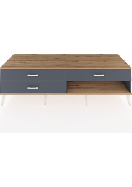 Kronos Tv Ünitesi 3 Çekmeceli 176X59X51 Antrasit-Çam/antrasit
