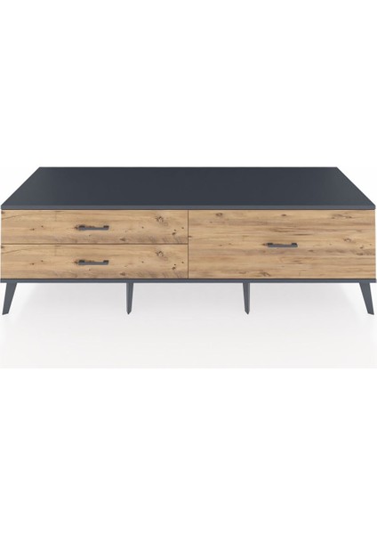 Kronos Tv Ünitesi 3 Çekmeceli 176X59X51 Aytaşı-Antrasit/çam