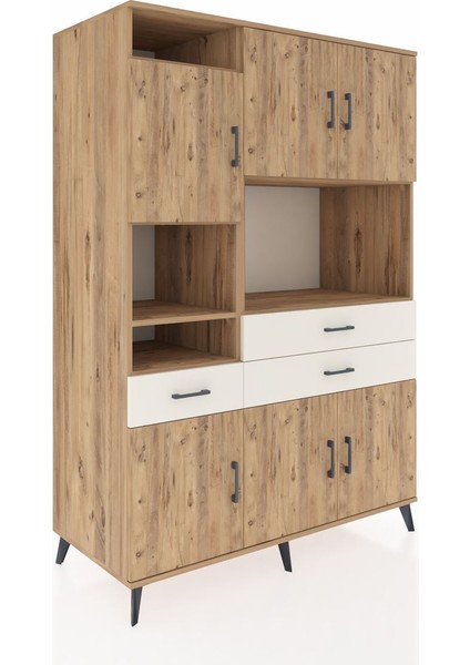 Kronos Dolap 9 Raflı 3 Çekmeceli 6 Kapaklı 132X59X195 Çam-Çam/aytaşı fiyatları