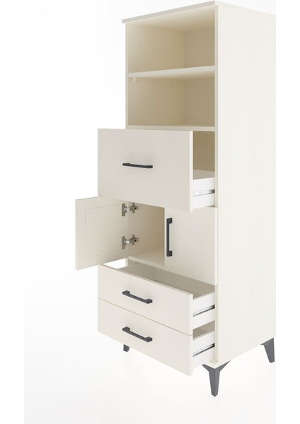 Hyperion Dolap 3 Raflı 3 Çekmeceli 2 Kapaklı 60X44X163 Aytaşı-Aytaşı fırsatları