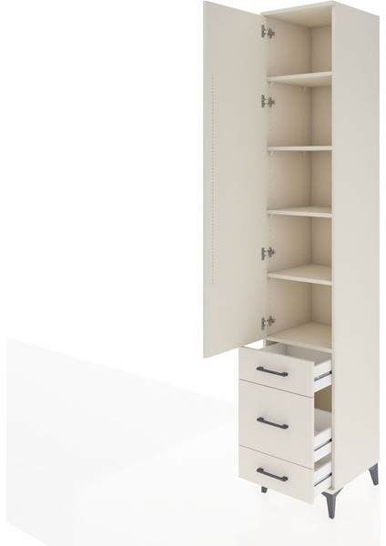 Hyperion Dolap 5 Raflı 3 Çekmeceli Tek Kapaklı 44X44X243 Aytaşı-Aytaşı fırsatları