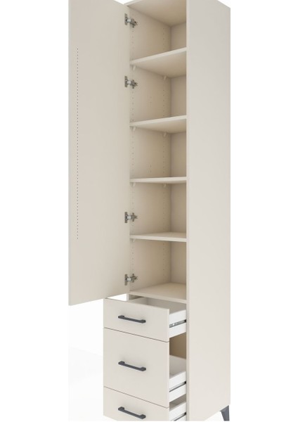 Hyperion Dolap 5 Raflı 3 Çekmeceli Tek Kapaklı 44X44X243 Aytaşı-Aytaşı indirimleri