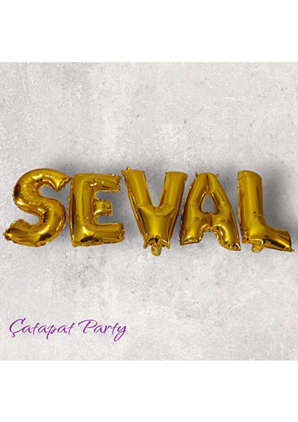 Kişiye Özel Harf Folyo Balon Seti
