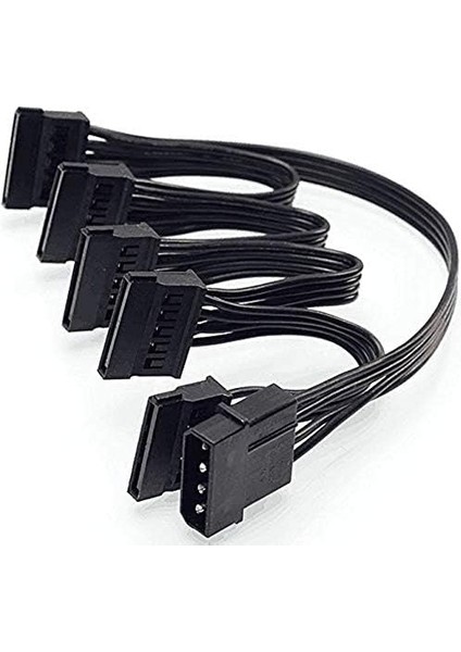 4355 Molex Ide 4 Pin To 5 Port Sata Power HDD Güç Çoklayıcı Kablosu modelleri