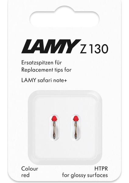 + Yedek Uç Kırmızı (2 Adet) - Değiştirilebilir Lamy Z130 Uç - Stylus Kalem Uçları Pencil Alternatifi Lamy + Için