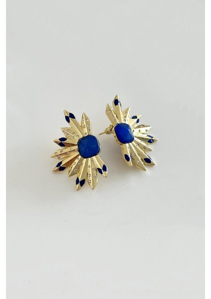 Gold Detaylı Yarım Mızrak Küpe fiyatları