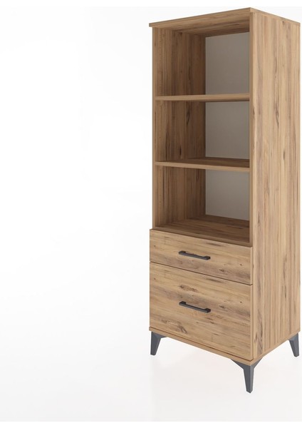 Hyperion Dolap 3 Raflı 2 Çekmeceli 60X44X163 Çam-Çam modelleri