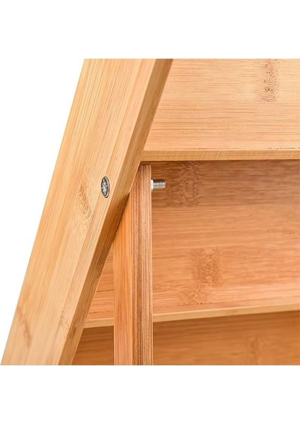 3 Katlı Bambu Ayaklı Rafı Organizer - Tezgah Üstü ve Çekmece Içi Kullanıma Uygun, Katlanabilir, Kaymaz Ayaklı, Kompakt ve Şık Tasarımlı Mutfak Düzenleyici modelleri