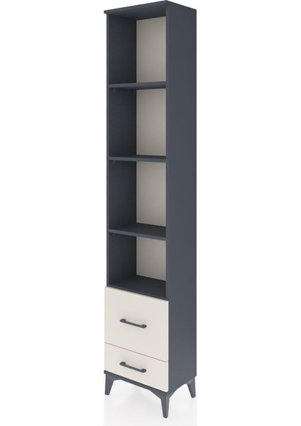 Arges Dolap 4 Raflı 2 Çekmeceli 44X30X221 Antrasit-Aytaşı modelleri