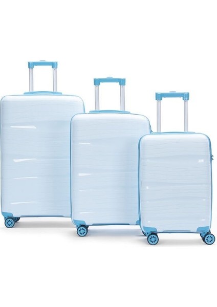 3'lü Silikon Valiz Seti Pp Kırılmaz Silikon
