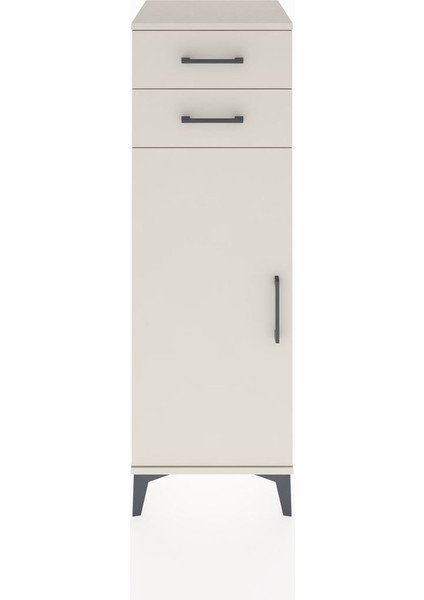 Hyperion Dolap 2 Raflı 2 Çekmeceli Tek Kapaklı 44X44X134 Aytaşı-Aytaşı
