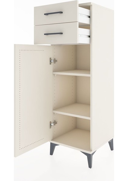 Hyperion Dolap 2 Raflı 2 Çekmeceli Tek Kapaklı 44X44X134 Aytaşı-Aytaşı fırsatları
