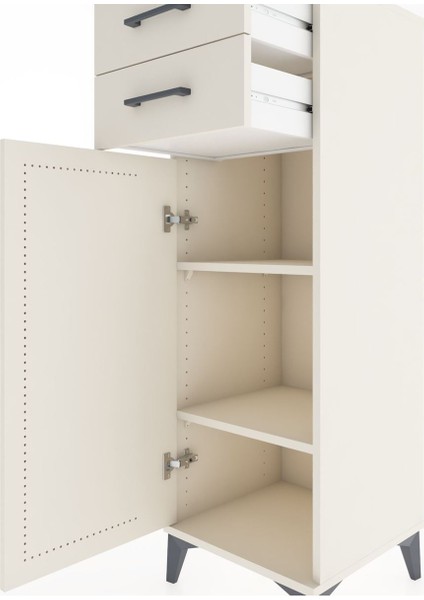 Hyperion Dolap 2 Raflı 2 Çekmeceli Tek Kapaklı 44X44X134 Aytaşı-Aytaşı indirimleri