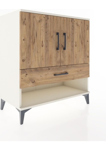 Hyperion Şifonyer Tek Raflı Tek Çekmeceli 2 Kapaklı 88X44X96 Aytaşı-Çam fiyatları