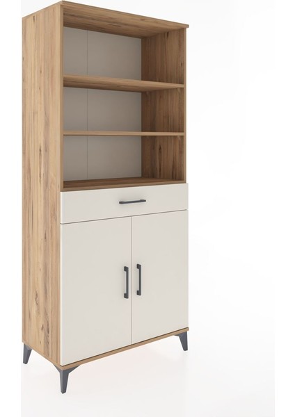 Hyperion Dolap 4 Raflı Tek Çekmeceli 2 Kapaklı 88X44X195 Çam-Aytaşı fiyatları