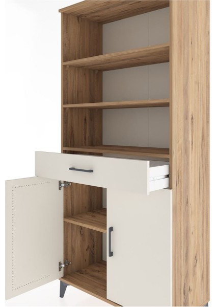 Hyperion Dolap 4 Raflı Tek Çekmeceli 2 Kapaklı 88X44X195 Çam-Aytaşı indirimleri