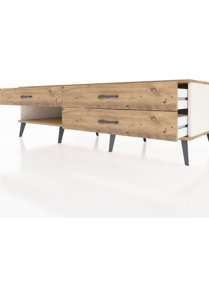 Kronos Tv Ünitesi 3 Çekmeceli 176X59X51 Aytaşı-Çam/çam fırsatları