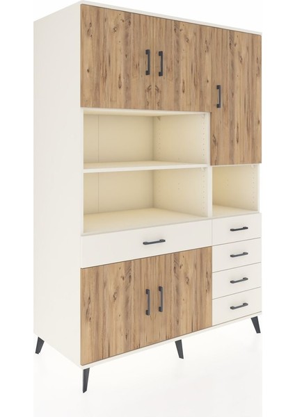 Kronos Dolap 9 Raflı 5 Çekmeceli 5 Kapaklı 132X59X195 Aytaşı-Çam/aytaşı fiyatları