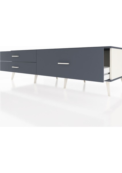 Kronos Tv Ünitesi 3 Çekmeceli 176X59X51 Aytaşı-Antrasit/antrasit fırsatları