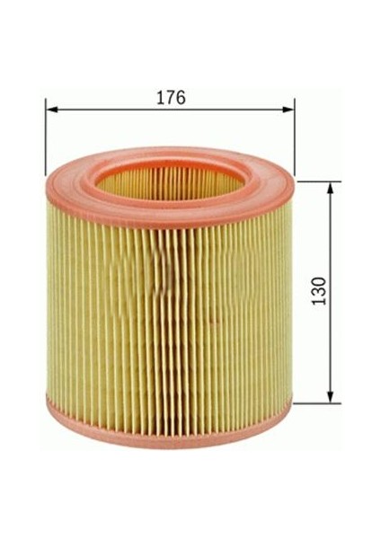 HAVA FİLTRESİ MEGANE 1 2.0-LOGAN 1 2.0 109HP-R19 1.9D-SCENIC I-2 2.0 7700957336 7701033713