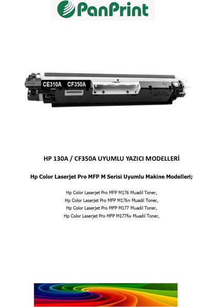 Hp 130A-CF350A Siyah Muadil Toner fiyatları