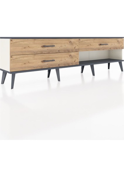 Arges Tv Ünitesi 3 Çekmeceli 176X30X51 Aytaşı-Antrasit/çam fiyatları
