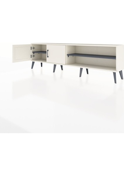 Arges Tv Ünitesi 2 Raflı 2 Kapaklı 176X30X51 Aytaşı-Aytaşı/antrasit modelleri