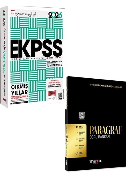Yargı+Marka 2026 Ekpss Tüm Dersler+Paragraf Çıkmış Sorular+Soru Bankası Seti