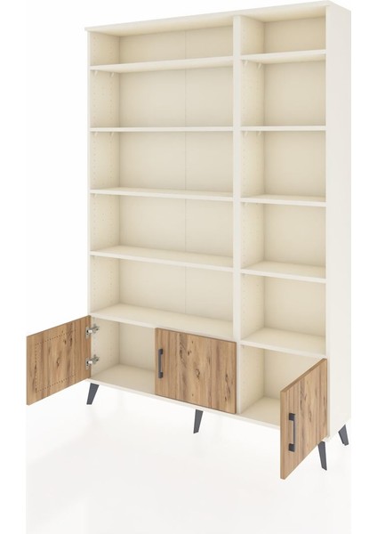 Arges Dolap 10 Raflı 3 Kapaklı 132X30X195 Aytaşı-Çam/aytaşı modelleri