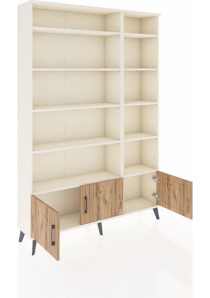 Arges Dolap 10 Raflı 3 Kapaklı 132X30X195 Aytaşı-Çam/aytaşı indirimleri