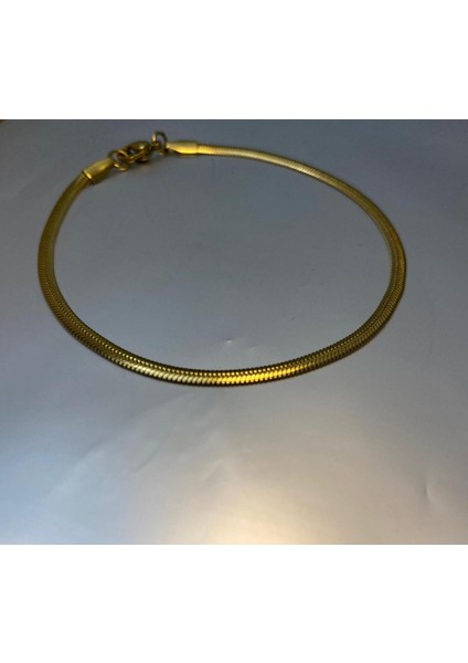 Stainles Steel Italyan Ezme Altın Kaplama Çelik Bileklik