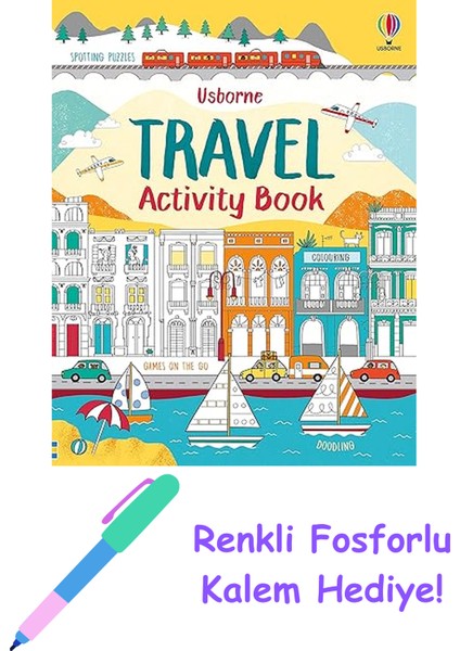 Travel Activity Book + Fosforlu Kalem Hediye