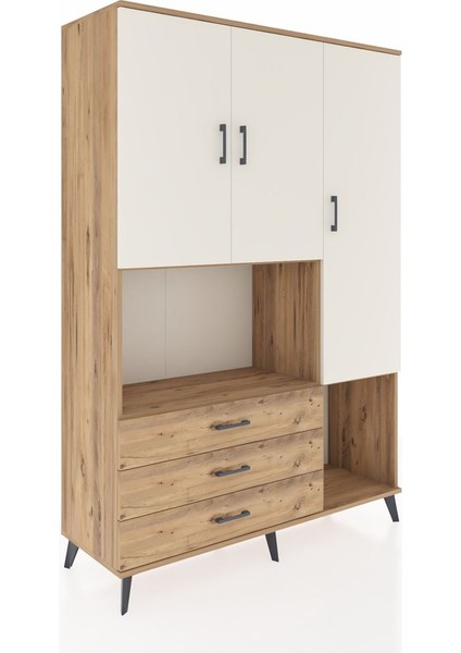 Hyperion Dolap 6 Raflı 3 Çekmeceli 3 Kapaklı 132X44X195 Çam-Aytaşı/çam fiyatları
