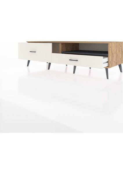 Kronos Tv Ünitesi Tek Raflı 2 Çekmeceli 176X59X51 Çam-Antrasit/aytaşı modelleri