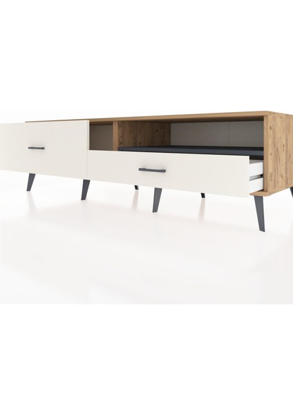 Kronos Tv Ünitesi Tek Raflı 2 Çekmeceli 176X59X51 Çam-Antrasit/aytaşı fırsatları